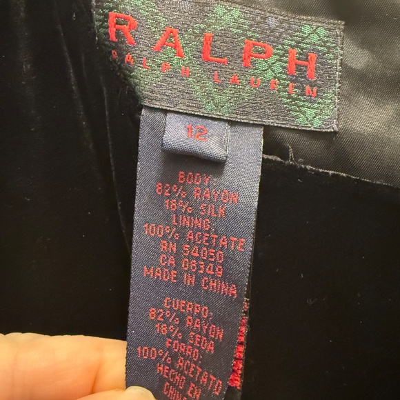 Ralph Lauren vintage velvet dress - Picture 4 of 5